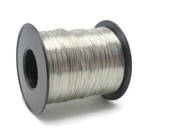 1460 Feet Silver Wire, Jewelry Wire, Dead Soft Artisan Wire Wrap 26 Gauge (0.4 mm), Non Tarnish Wire Coil and Spool WRRI
