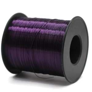 2400 voet koperdraad, massief paarse ambachtelijke draad, doodzachte ambachtelijke draadwikkel 28 gauge 0,3 mm, ongecoate blote massief koperen spoel en spoel WRRI