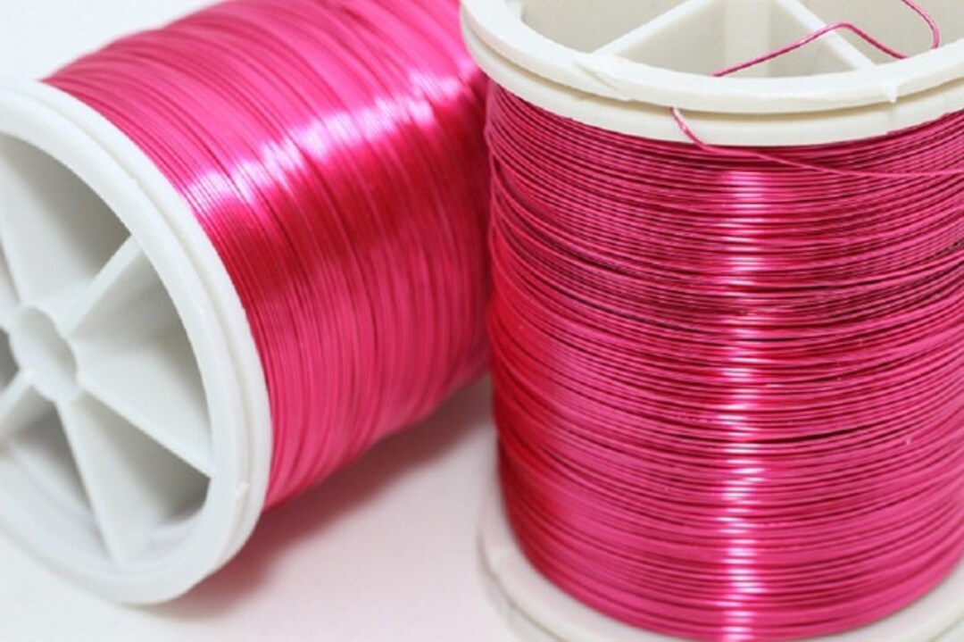 Pink Wire Artistic Copper 18 Gauge (1 Mm) 16 Feet 5 Meters, Craft Wire ...