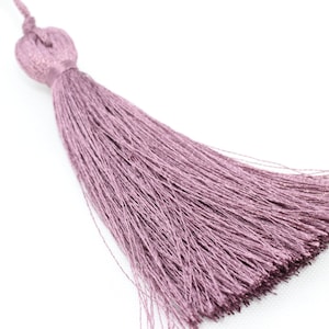 Premium-Qualität 70 mm Lavander seidenen Faden Quasten, hochwertige Quasten, Ohrring Quasten, Quaste Erkenntnisse PS045