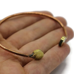 Pure Copper Round Bracelet, Hammered Copper Bracelet, Unisex Bangle,  Copper Bracelet, Copper Cuff Bracelet, Arthritis bracelet jewelry