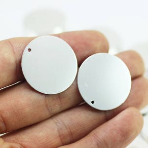 25mm Silver Plated Brass Coins, Round Stamping Discs, Stamping Blanks, Stamping Tags, Round Discs, silver coins, silver disc SPDS