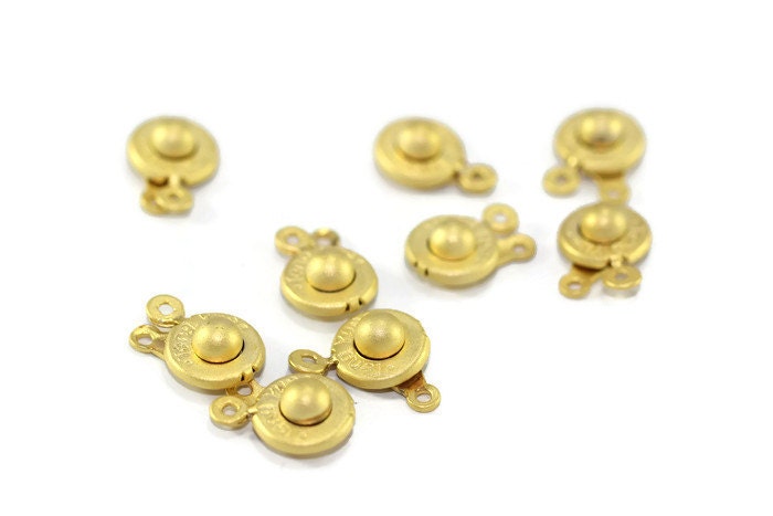 Gold Plated Snap Clasp 9mm Toggle Clasps UFO Bracelet - Etsy