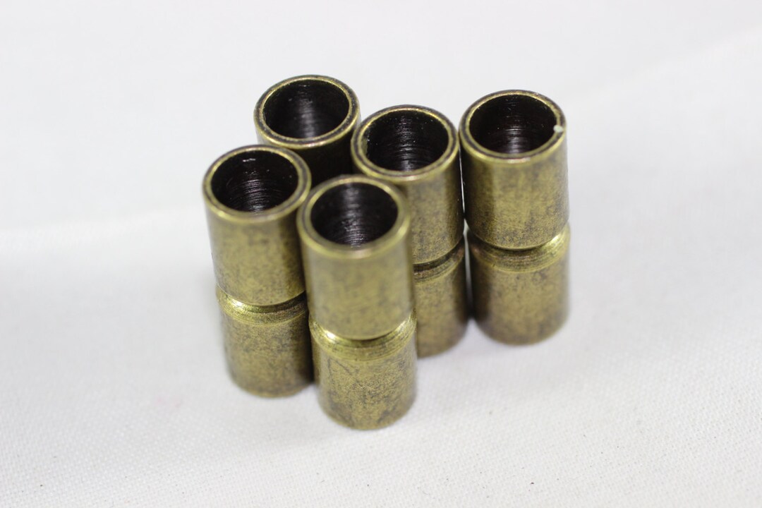 Antique Bronze Clasps, Bullet Design Clasps, 6.5 Mm