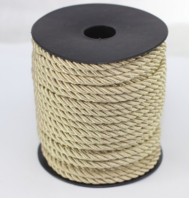 Milky Brown Rayon Rope 4 Mm Brown Cord Twisted Braid Cords - Etsy