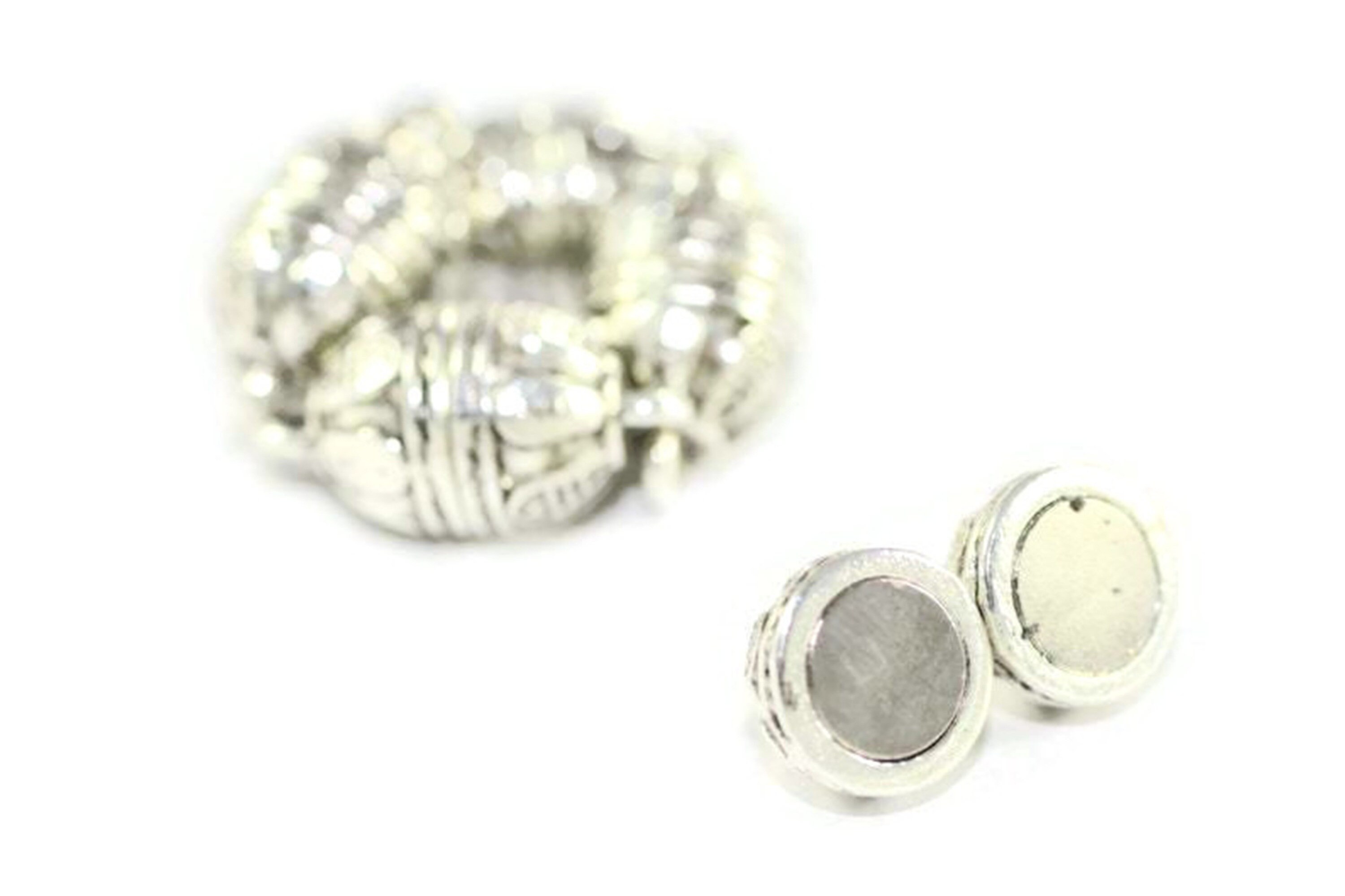 Antique Silver Clasps 10x18 Mm Authentic Ball Etsy UK