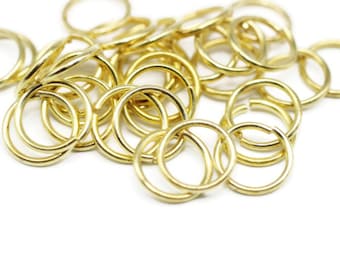 1.5x 13 mm Biegeringe (16 Gau) Messing Biegeringe, Offene Biegeringe, Schmuckherstellung, Messing Biegeringe, offene Ringe, 13 mm Biegeringe, JMPY