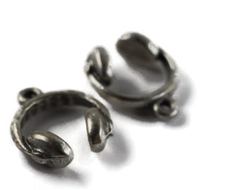 Matt Silver Earphone earring Charm 21x24 mm Music charm, Dainty Silver Necklace | Headphone pendant | earphone Pendant, Headset Charm