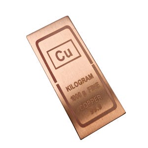 Solid Copper Bar 1kg (2.2 lb) – Handmade Copper Ingot – Heavy Copper Block – Industrial Metal Decor – Collector Display Piece