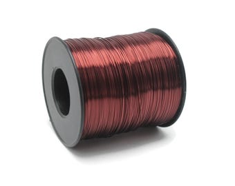 1460 Feet Bare Copper Wire, Jewelry Wire, Dead Soft Artisan Wire Wrap 26 Gauge (0.4 mm), Non Tarnish Wire Coil and Spool WRRI