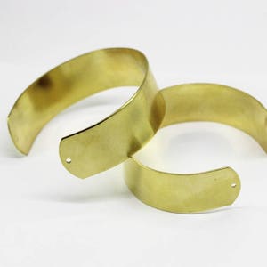 Handmade Wide 25 mm Raw Brass Cuff Bracelet Bangle, 25 mm Bracelet Blank, Cuff Bracelet, Handmade Cuff Bracelet Bangle, BRER
