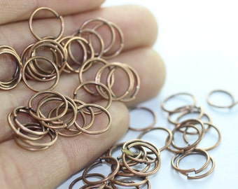 10mm Jump Rings, 20 Gauge Tiny Jump Rings, Copper  jumpring, Copper Plated Findings, Open Jump Rings, JumpRing Connector, JMPC