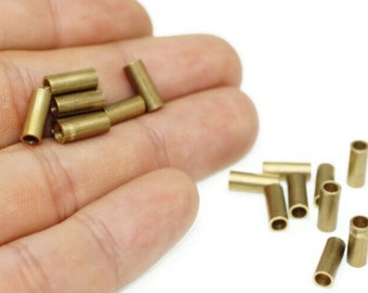 10 個 生真鍮 9 x 15 mm 真鍮スペーサー チューブ コネクタ Z42 - Etsy