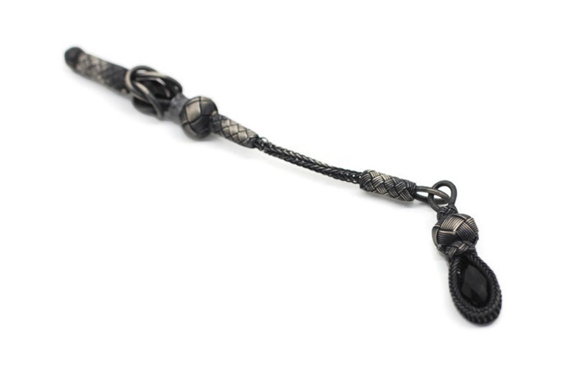 925 Silver Tassel for Tasbeeh, Prayer Beads, Black Tassels, Making tasbeeh, Misbaha, Tasbih tassel, Tasbeeh tassel, islamic Rosaries, TS25 image 2