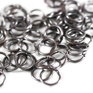 6 mm Jump Ring Antique Bronze 6 mm - Brass Material Connectors Findings 20 Gauge, connector ring, open jump rings