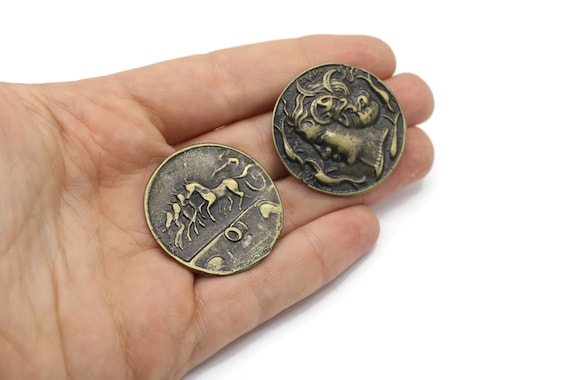 Phoenician Coin, Antique Bronze Roman Coins, 36 Mm Roman Empire