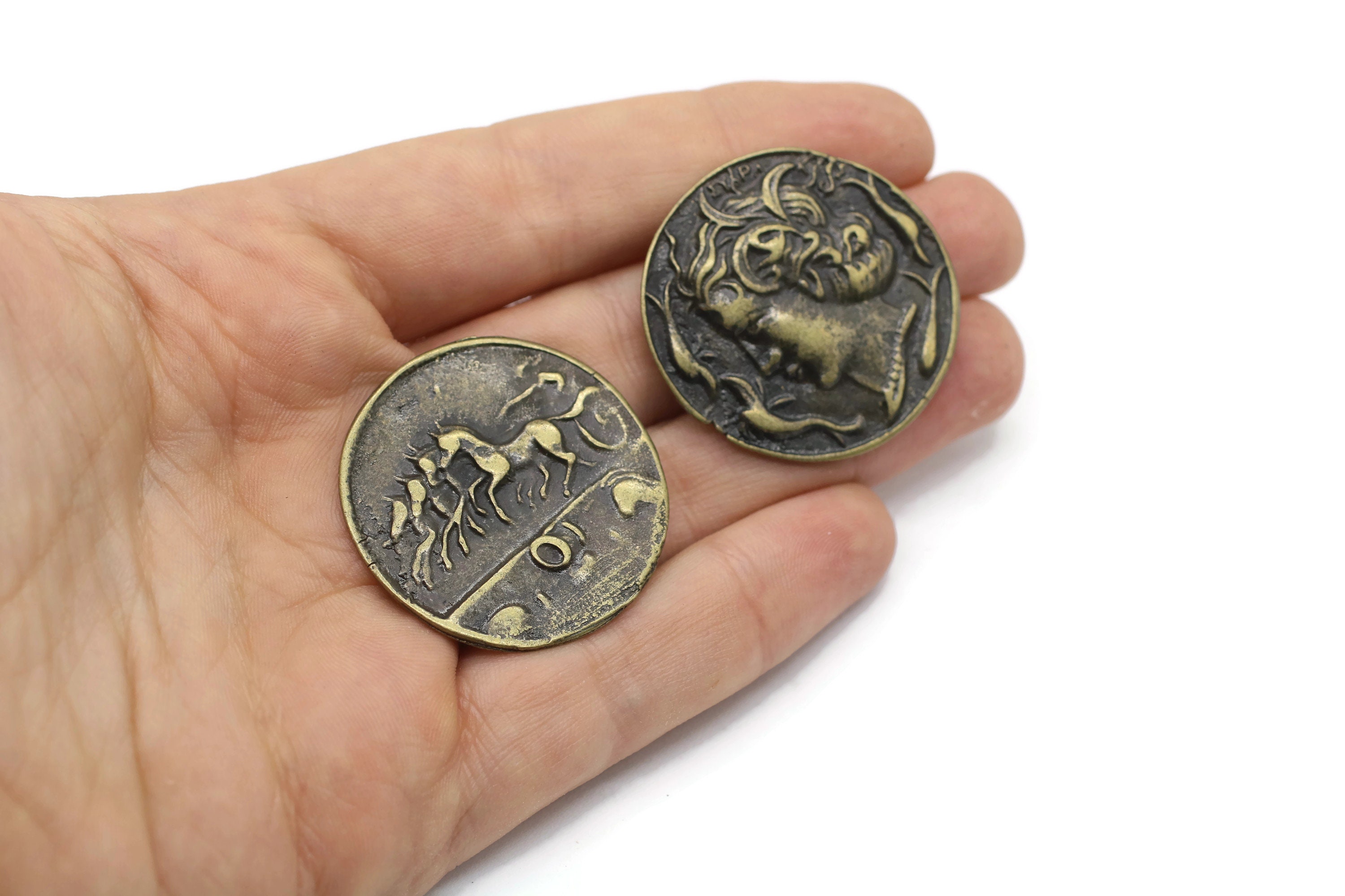 Phoenician Coin, Antique Bronze Roman Coins, 36 Mm Roman Empire