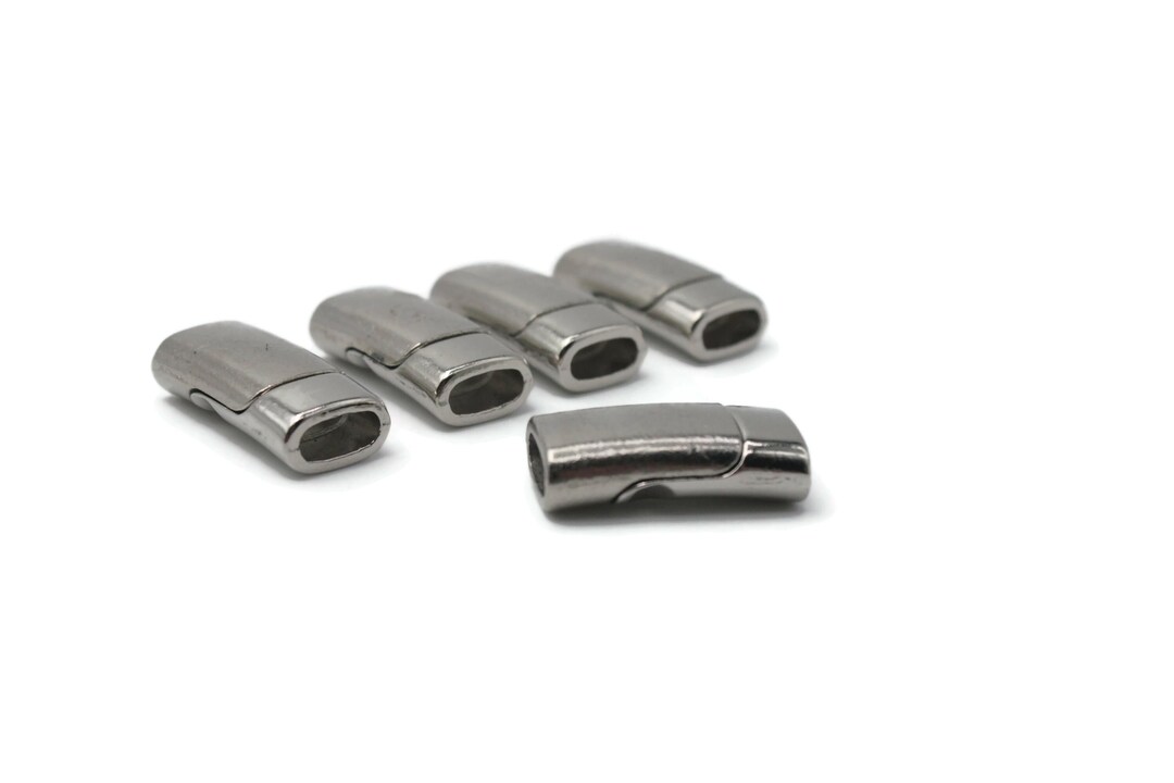 Lot De 10 Fermoirs à Crochet En Forme D'ancre Argent Antique