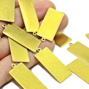 14x33mm Rectangle Blanks, rectangle stamping blanks, Brass Blanks, Brass rectangle, Rectangle charms, laser charms, brass finding, STRB