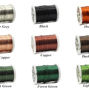 Craft Wire 28 Gauge Wire 65 Feet Spool Non Tarnish Jewelry Wire Crochet  Wire 