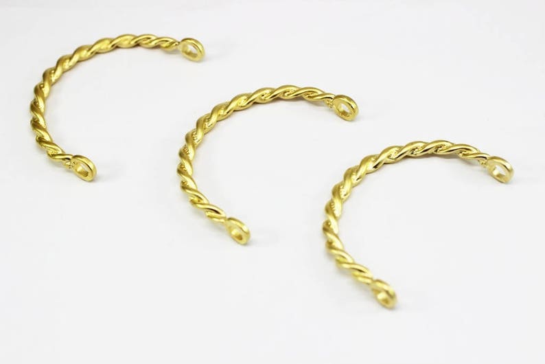 Making Bracelet Bracelet Supplies Spiral Bracelet Handmade Gold Plated Cuff Bracelet Bangle Twisted Bracelet 58 mm Gold Bracelet Blanks