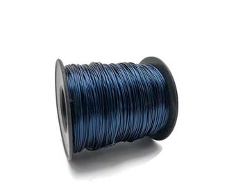 731 Feet Blauer Kupferdraht, Massives Kupfer, Dead Soft Artisan Wire Wrap 0,8 mm (20 Gauge), Unbeschichteter Kupferdraht