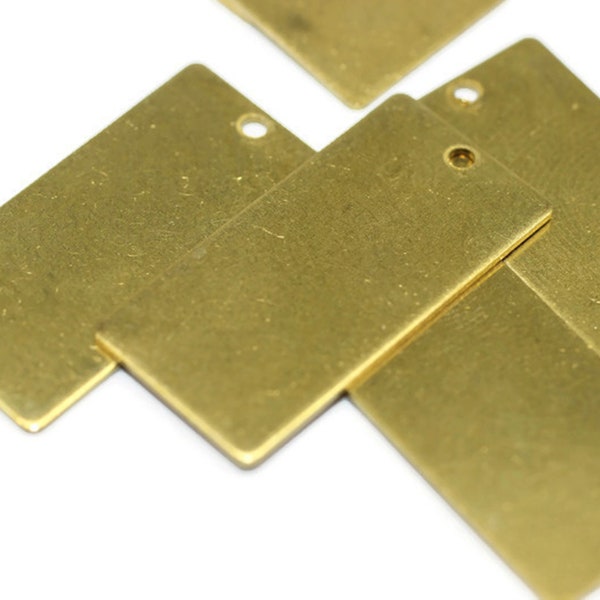 15x30mm Rectangle Blanks, rectangle stamping blanks, Brass Blanks, Brass rectangle, Rectangle charms, laser charms, brass finding, STRB