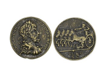 Lvervsavgarm Parthmaxirp VIIII, Antique Bronze Coins, 34 Mm Roman