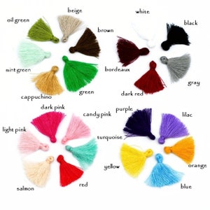 Mini Tassels finding,1 inch small Tiny Short Tassels,Choose Your color Tassels supply, Colorful Mini Tassel,Mini Cotton Tassels