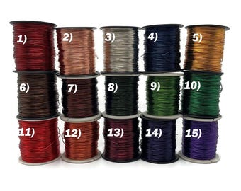 Alambre de cobre de 731 pies (220 m), alambre para joyería de color a elegir, envoltura de alambre artesanal suave, calibre 20 (0,8 mm), bobina y carrete de alambre resistente al deslustre WRRI