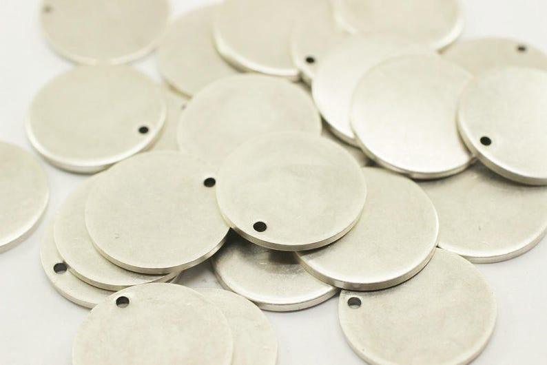 1.4x20mm Matt Silver Discs 20 Mm Disc Blank Discs Round Etsy