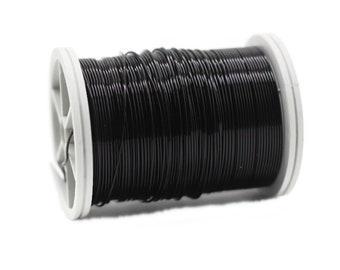 Black Wire 22 Gauge (0.6 mm) 13Yard 12 Meters, Wire Wrapping, Craft Wire, 13 Yard Artisan Wires, WRRI