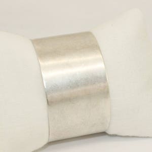 Handmade Wide 30 mm Matt Silver Cuff Bracelet Bangle, 30 mm Bracelet Blank, Cuff Bracelet, Handmade Cuff Bracelet Bangle, BREM