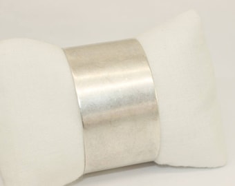 Handmade Wide 30 mm Matt Silver Cuff Bracelet Bangle, 30 mm Bracelet Blank, Cuff Bracelet, Handmade Cuff Bracelet Bangle, BREM