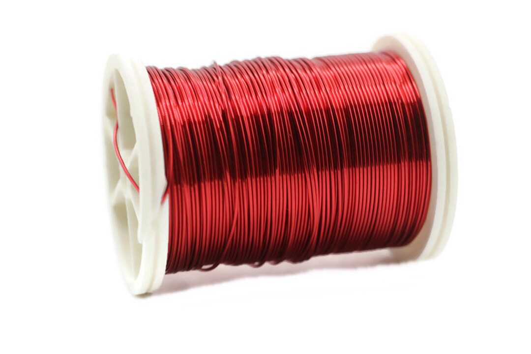 1 Reel ( 9 meters ) 0,8mm ( 20 gauge ) Copper Wire , Round Half Hard Wire ,  Wrapping Wire- MB26