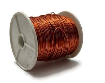 731 Feet Orange Kupferdraht, Massives Kupfer, Dead Soft Artisan Wire Wrap 0,8 mm (20 Gauge), Unbeschichteter Kupferdraht