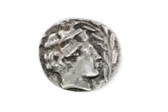 Antique Silver Coins, 28mm Roman Empire Artifact, Ancient