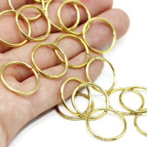 1.5x 19mm jump rings (16 Gau) Brass Jumprings, Open jump rings, jewelry making, brass jump rings, open rings, 19mm jumprings, JMPY