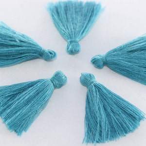 Mini Earring Tassels, 27mm silky tassel jewelry, Thread tassels, tiny tassel, short tassel, craft tassel, cotton tassel, silk tassel, MNTS