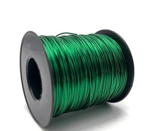 731 Feet Grüner Kupferdraht, Massives Kupfer, Dead Soft Artisan Wire Wrap 0,8 mm (20 Gauge), Unbeschichteter Kupferdraht, Spule WRRI