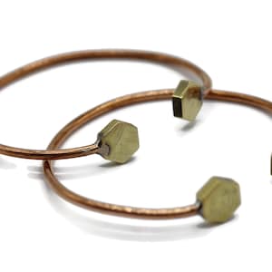 Pure Copper Pentagon Bracelet, Hammered Copper Bracelet, Unisex Bangle,  Copper Bracelet, Copper Cuff Bracelet, Arthritis bracelet jewelry