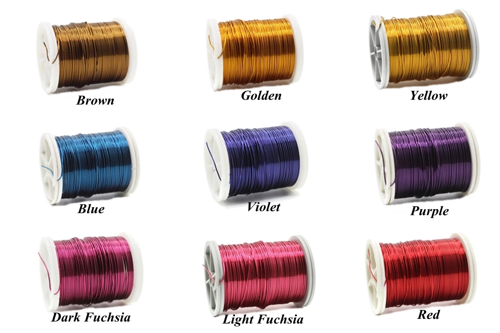 Pick Your Color, Green, Pink, Purple, Red, Blue, Black, 22 Gauge 0.6 Mm ...