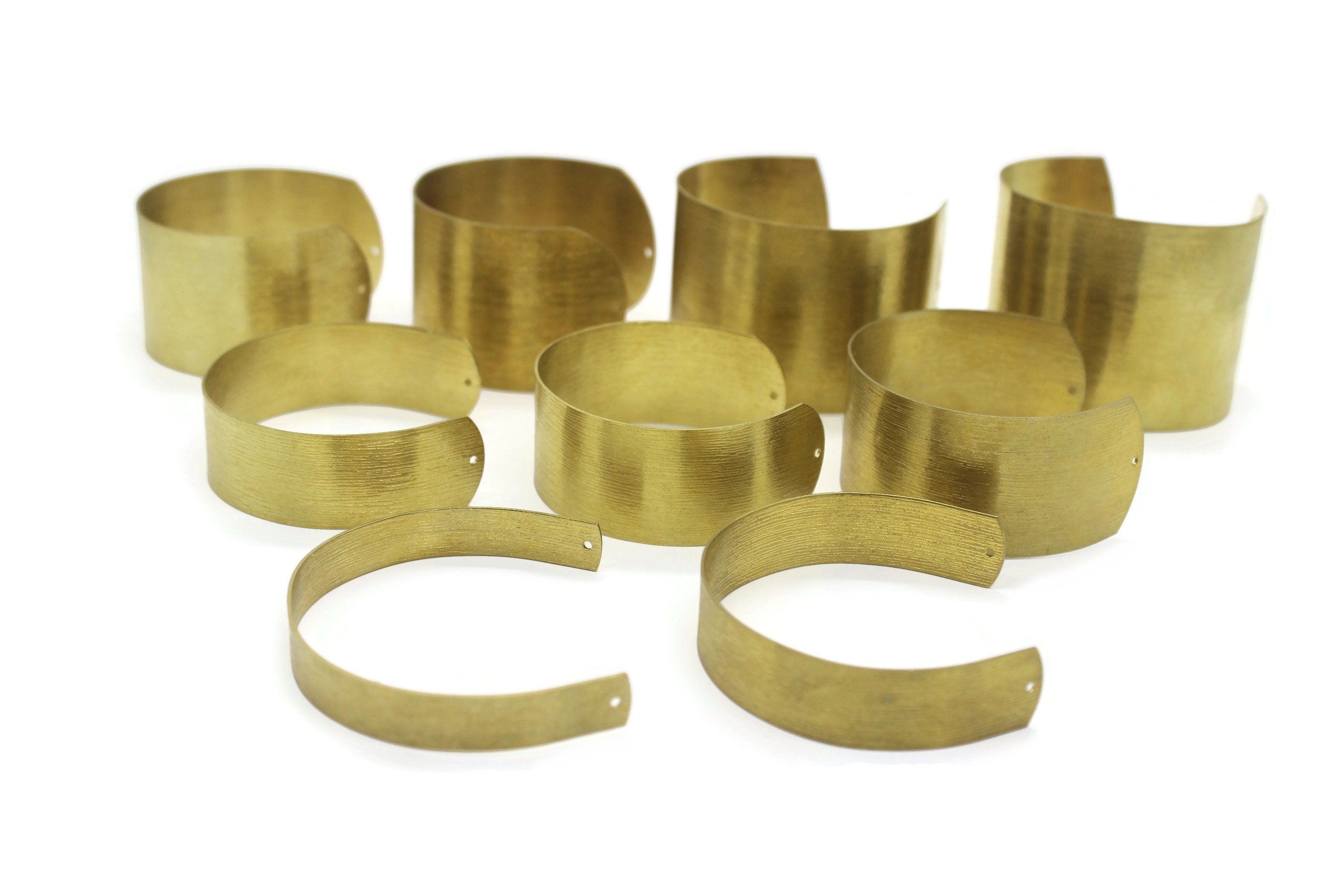 Raw Brass 35mm Bangle Cuff Base in Rich Low Brass Bangle Etsy