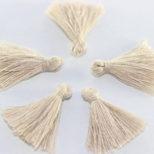 Mini Earring Tassels, 27mm silky tassel jewelry, Thread tassels, tiny tassel, short tassel, cotton tassel, tassel findings, MNTS