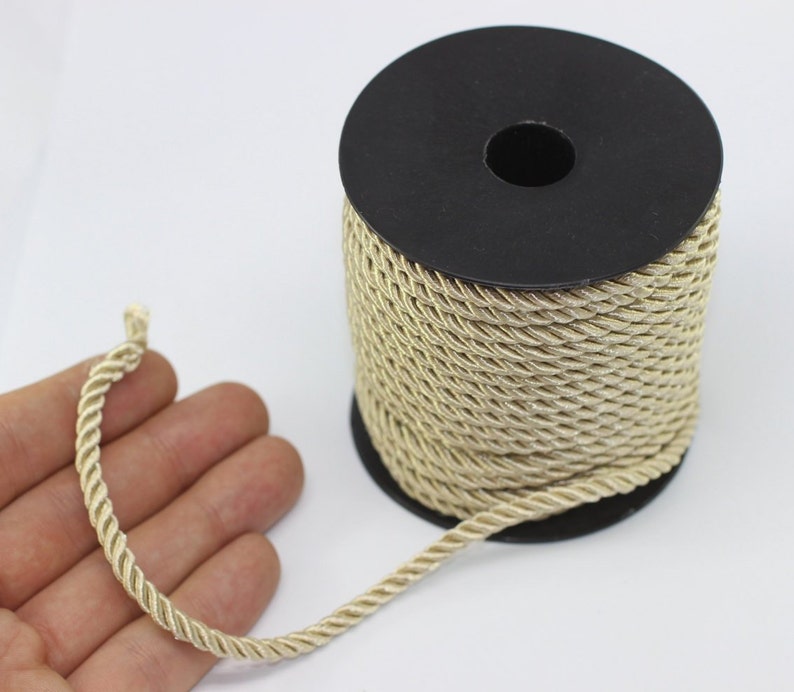 Milky Brown Rayon Rope 4 Mm Brown Cord Twisted Braid Cords - Etsy