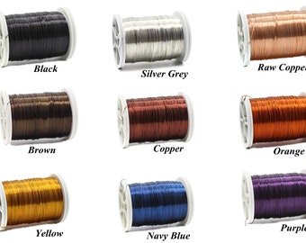 Pick Your Color- Green, Pink, Purple, Red, Blue, 28 Gauge (0.3 mm) 155 Feet 48 meters, Craft Wire, Jewelry wire, Artisan Wire Wrap, WRRI