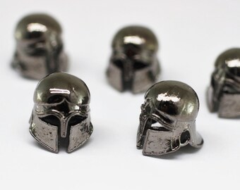 Bronskleurige gladiatorkralen, 13 mm helmkralen, spartaanse bedels, helmbedels, armbandbedels, armband maken, kraal voor armband