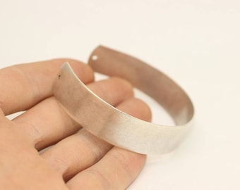 Handmade Wide 15mm Matt Silver Brass Cuff Bracelet Bangle, 15 mm Bracelet Blank, Cuff Bracelet, Handmade Cuff Bracelet Bangle, BREM