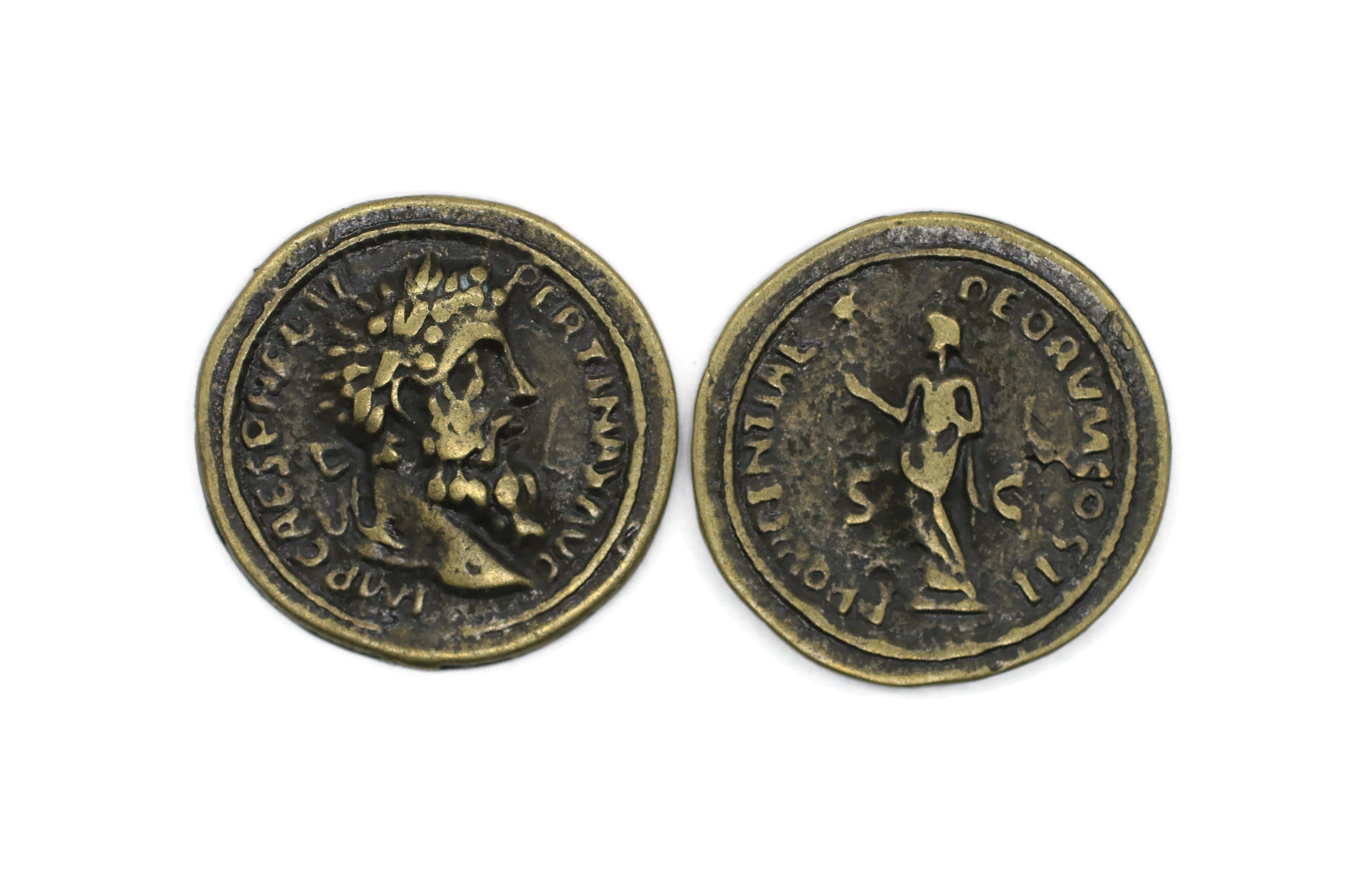 ペルティナクス セステルツ 古代ローマ皇帝コイン レプリカ アンティーク ブロンズ コイン、32 mm ローマ帝国の遺物、古代ギリシャ ローマのアート  コイン、HST - Etsy 日本