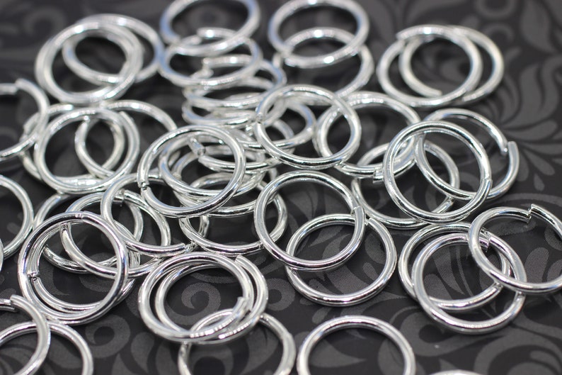 15mm Jump Rings Tiny Jump Ring Connector Silver Plated Etsy